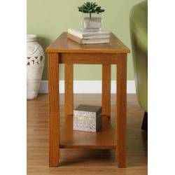 Elwell Chairside Table - Wedge - Oak